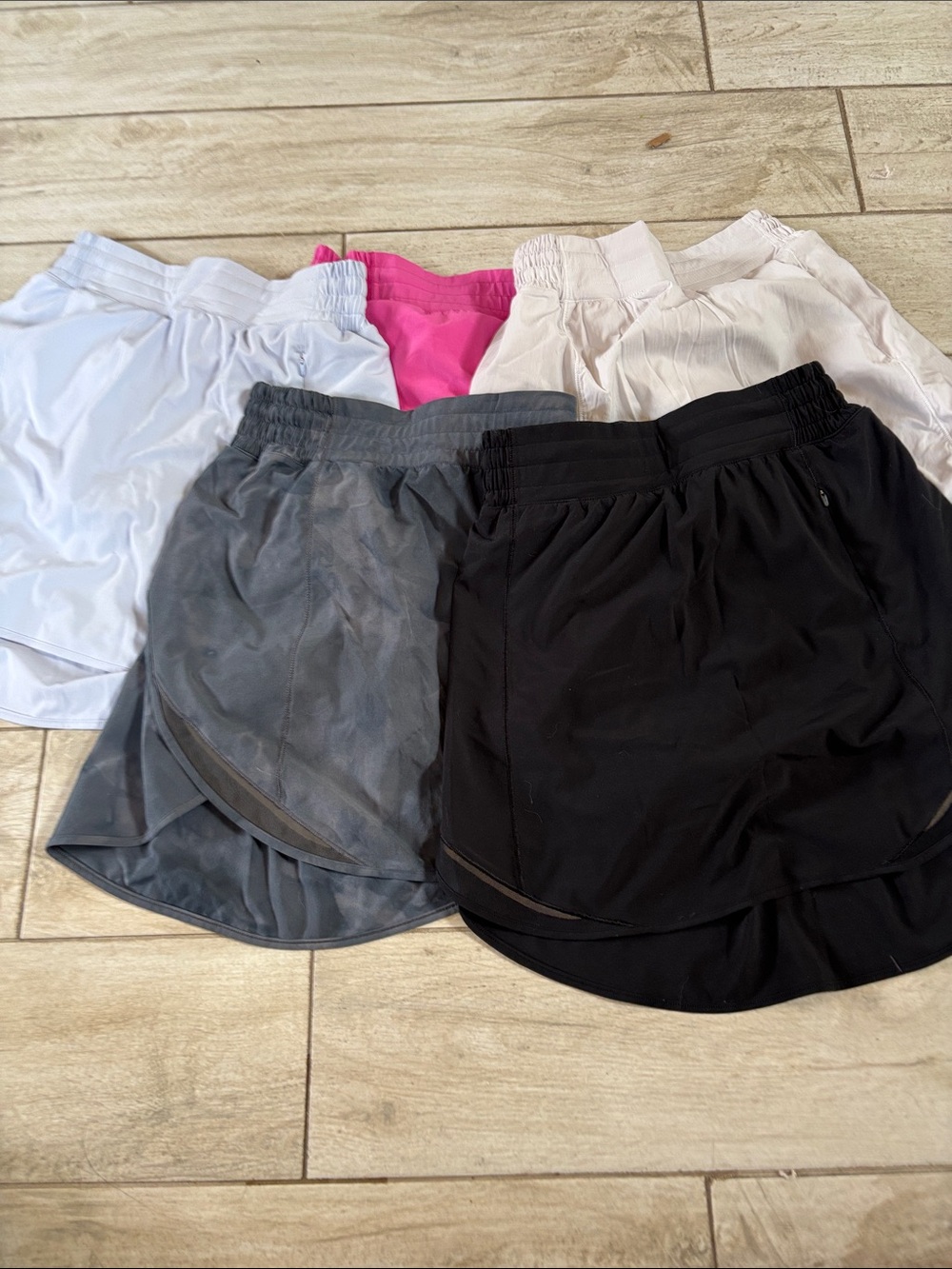 Athletic Skort Bundle in Black, Gray, White, Pink, Cream